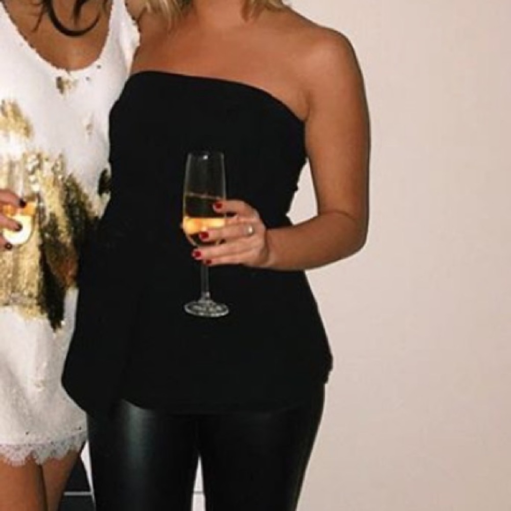 BCBG strapless top